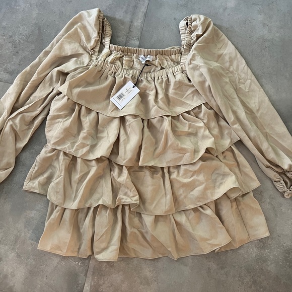 NWT! WeWoreWhat Tiered Mini Dress Size M - Picture 5 of 6